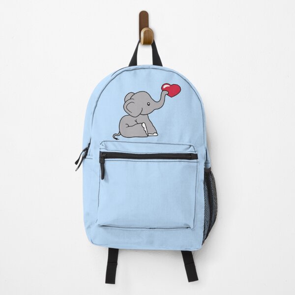 Item preview, Cute little elephant sitting and holding heart with his trunk designed and sold by shirt-o-mat.