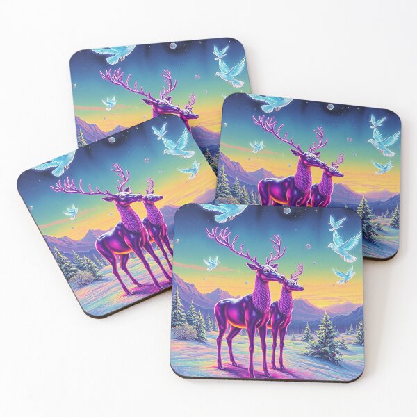 Item preview, Neon Reindeer designed and sold by Pebbledrops.