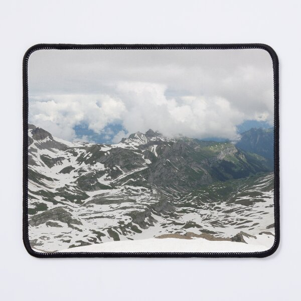 Item preview, Swiss snowy mountainside and green valley designed and sold by SparkMartet.