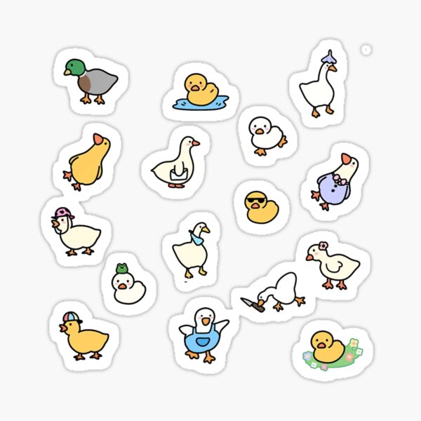 Item preview, Funny ducks sticker pack designed and sold by Halies-h.