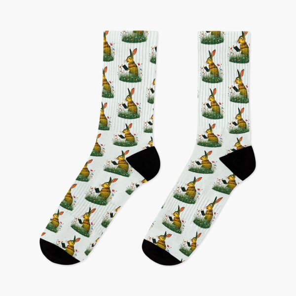 Item preview, Reading Rabbit in Enchanted Meadow designed and sold by ChrisButler.