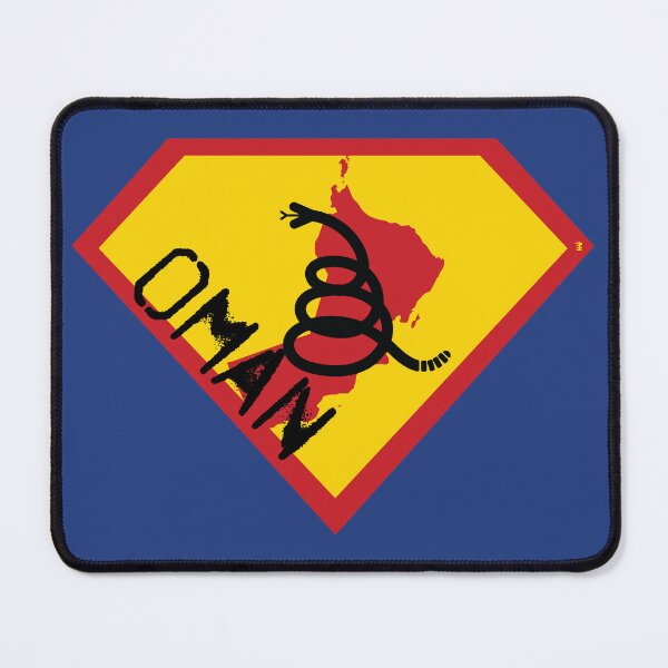 Item preview, OMAN Spell Out - Freedom Is The Superpower - Modern Gadsden Snake Flag - Dont Tread On Me SUPERHERO design designed and sold by pelagio.