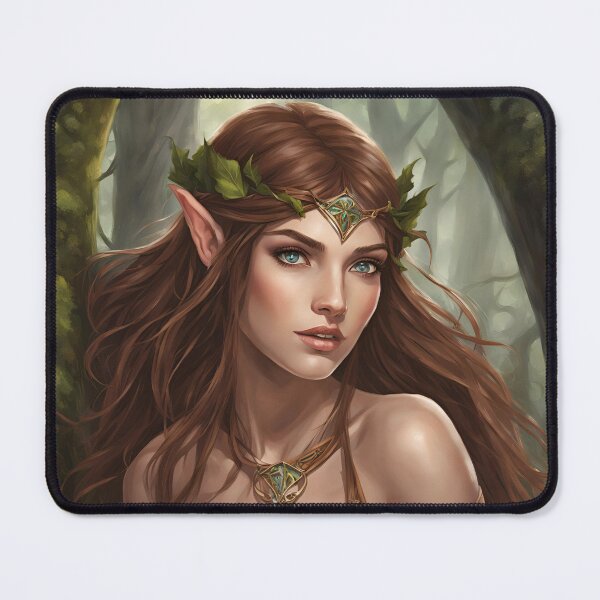 Item preview, Pretty Braun Elf, Elf girl, Girl, Anime, fantasy, astarion girl,  designed and sold by GOLDENGARDENART.
