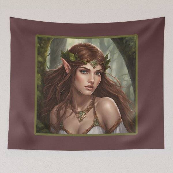 Item preview, Pretty Braun Elf, Elf girl, Girl, Anime, fantasy, astarion girl,  designed and sold by GOLDENGARDENART.