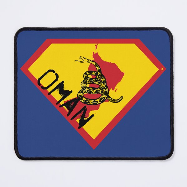 Item preview, OMAN Spell Out - Freedom Is The Superpower - Gadsden Snake Flag - Dont Tread On Me SUPERHERO design designed and sold by pelagio.