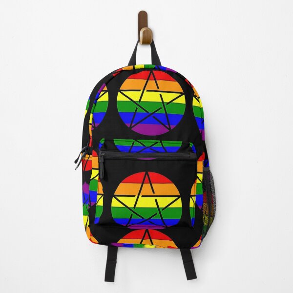 Item preview, Rainbow Pentagram - geometric star - pride designed and sold by Earth Nature Creations.
