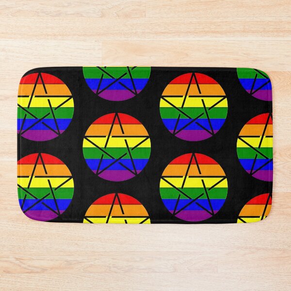 Item preview, Rainbow Pentagram - geometric star - pride designed and sold by Earth Nature Creations.