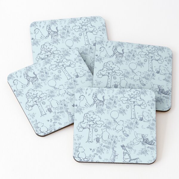 Item preview, Pooh Bear Toile Pattern - Blue designed and sold by JuiceBoxDesign.