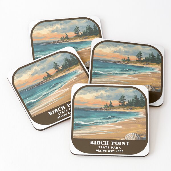 Item preview, Vintage Birch Point State Park (Maine State Park) designed and sold by RabbitK.