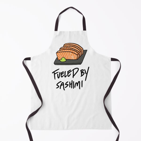 Item preview, Fueled by Sashimi with Salmon Sashimi on a Plate designed and sold by bonniemamadraws.