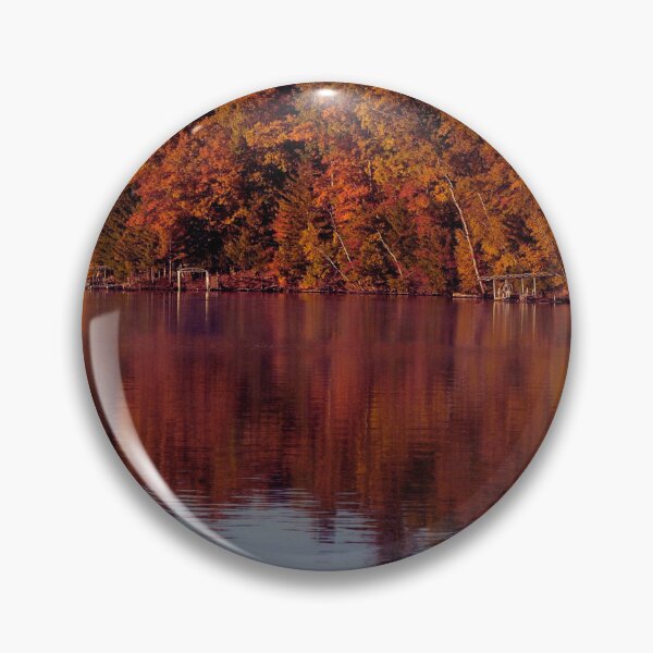 Item preview, Reflection of Autumn Trees on a Peaceful Country Lake designed and sold by CountyKent.