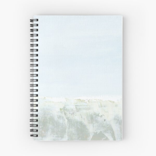 Item preview, Balance - Modern Coastal Abstract Landscape - Soft Pale Light Blue, Green, White designed and sold by nlsdesignllc.