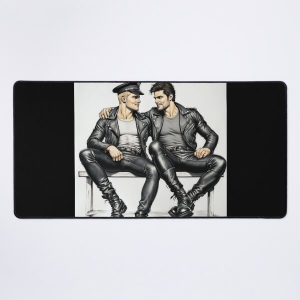 Item preview, Gay Leder Chaps Look of Love Leather Bikers Hangout Pride Graphic Design designed and sold by ItsAKinkThing.