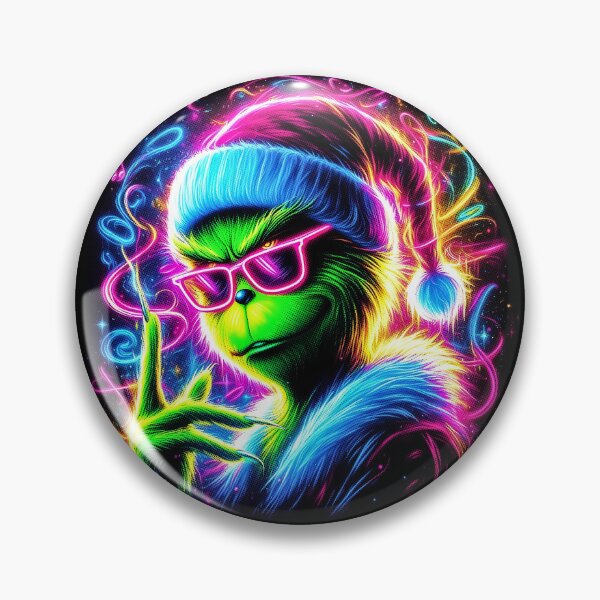 Item preview, Festive Neon Grinch Vibes designed and sold by entinta2.