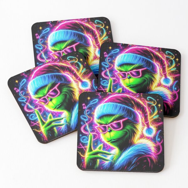 Item preview, Festive Neon Grinch Vibes designed and sold by entinta2.