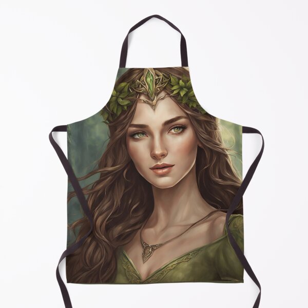 Item preview, Brown Elfy, Elf girl, Girl, Anime, fantasy, astarion girl, designed and sold by GOLDENGARDENART.