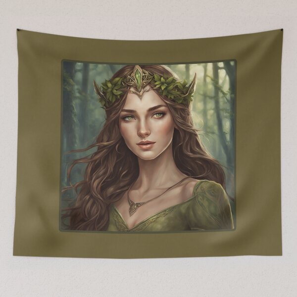 Item preview, Brown Elfy, Elf girl, Girl, Anime, fantasy, astarion girl,  designed and sold by GOLDENGARDENART.