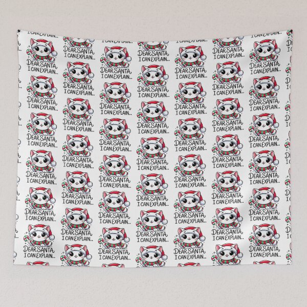 Item preview, Dear Santa Cute Christmas Cat Design designed and sold by callmegizy.