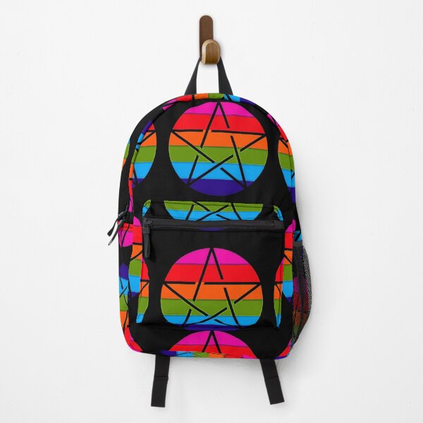 Item preview, Rainbow Pentagram - geometric star - pride designed and sold by Earth Nature Creations.