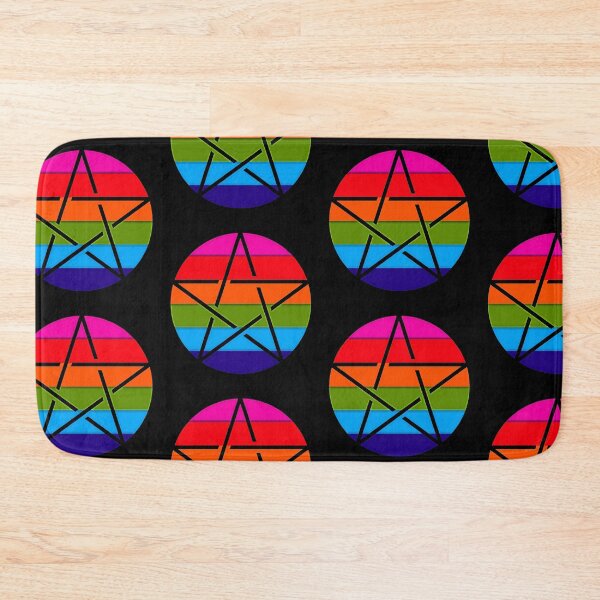 Item preview, Rainbow Pentagram - geometric star - pride designed and sold by Earth Nature Creations.