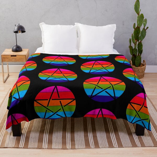 Item preview, Rainbow Pentagram - geometric star - pride designed and sold by Earth Nature Creations.