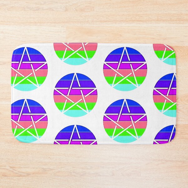 Item preview, Rainbow Pentagram - geometric star - pride designed and sold by Earth Nature Creations.