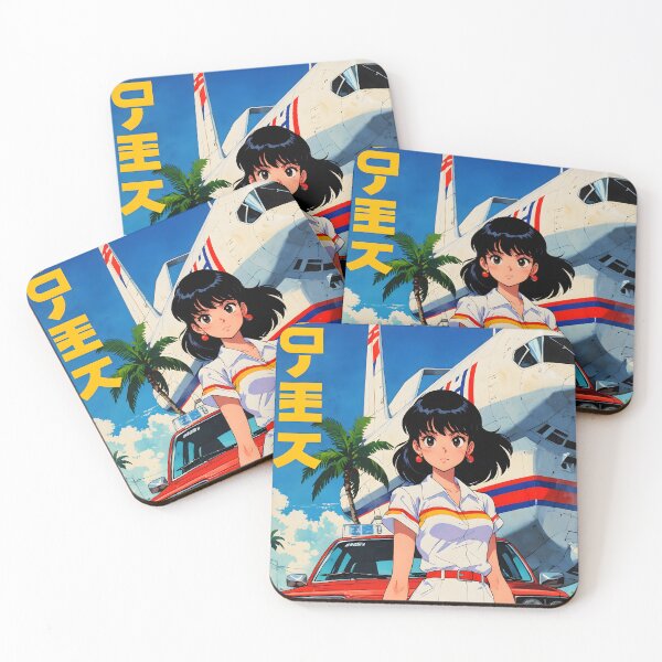 Item preview, Douala Cameroon Africa Retro Anime Girl 80s Vintage Travel designed and sold by Retro-Anime9.