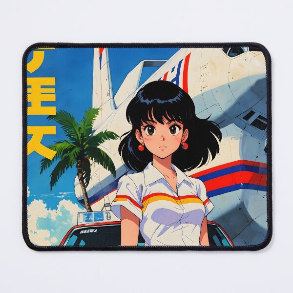 Item preview, Douala Cameroon Africa Retro Anime Girl 80s Vintage Travel designed and sold by Retro-Anime9.