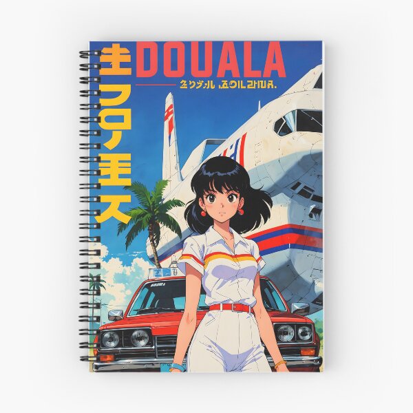 Item preview, Douala Cameroon Africa Retro Anime Girl 80s Vintage Travel designed and sold by Retro-Anime9.
