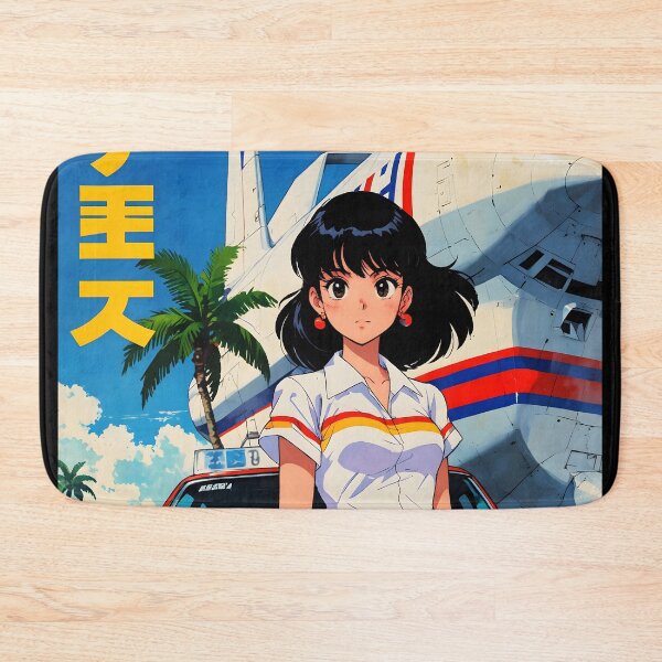 Item preview, Douala Cameroon Africa Retro Anime Girl 80s Vintage Travel designed and sold by Retro-Anime9.