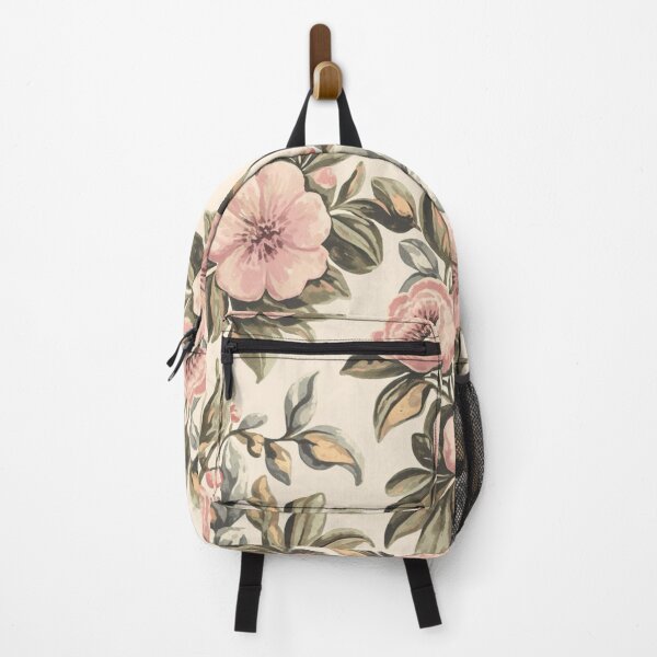 Item preview, Vintage Pink Roses on Beige Botanical Design Pattern #1212 designed and sold by CARRAANN.