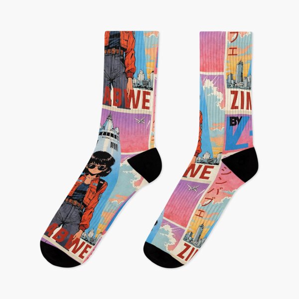 Item preview, Zimbabwe Africa Retro Anime Girl 80s Vintage Travel designed and sold by Retro-Anime9.