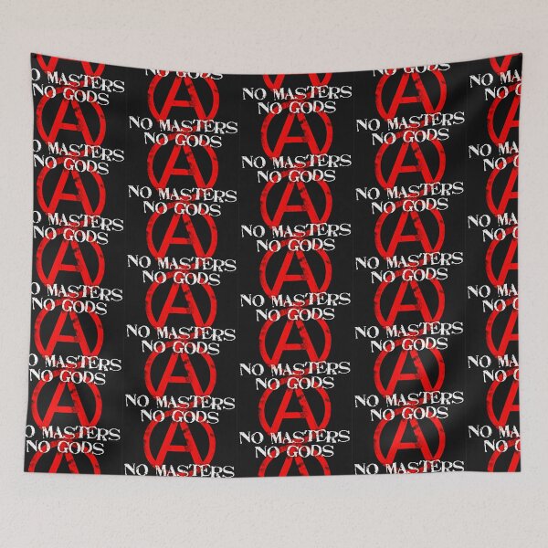 Item preview, Anarchy No Gods No Masters - Print designed and sold by Earth Nature Creations.