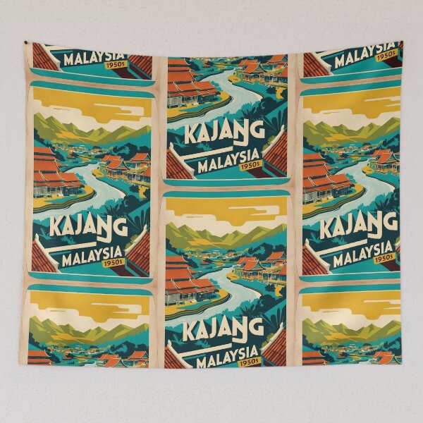 Item preview, Kajang Malaysia Vintage Travel Tourism designed and sold by TravelersGems.