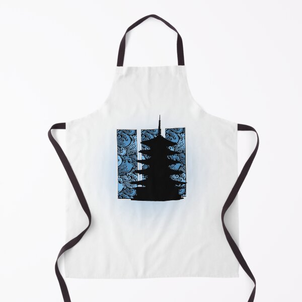 Artikelvorschau, welliges blaues Japanisch entworfen und verkauft von TinyTopHat.