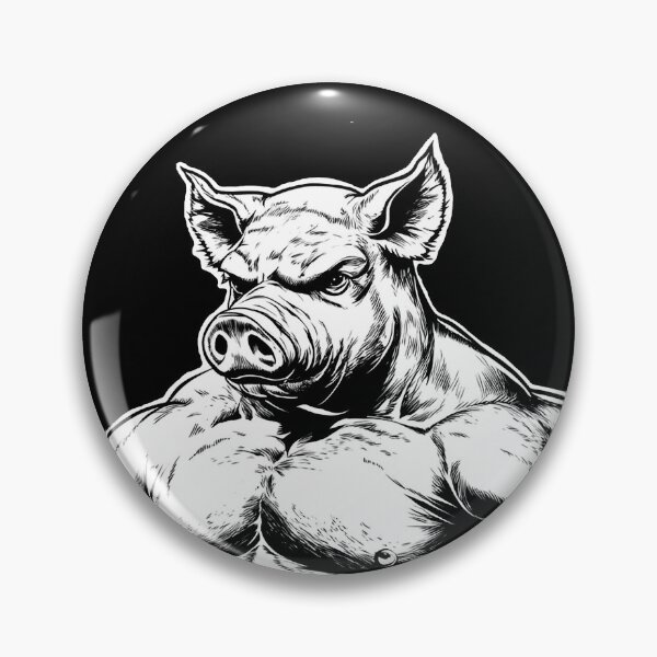 Item preview, Muscle Pig Man Gay Queer LGBT Leather Bar Club  designed and sold by TheHauntedDisco.