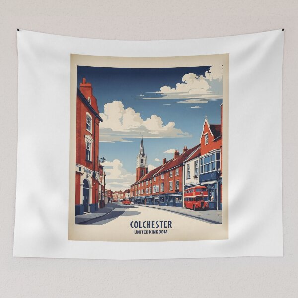 Item preview, Colchester United Kingdom Vintage Travel Tourism  designed and sold by TravelersGems.