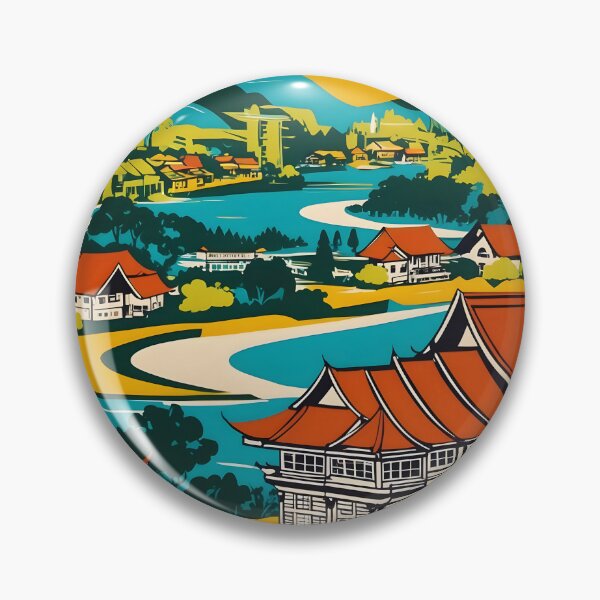 Item preview, Kajang Malaysia Vintage Travel Tourism designed and sold by TravelersGems.