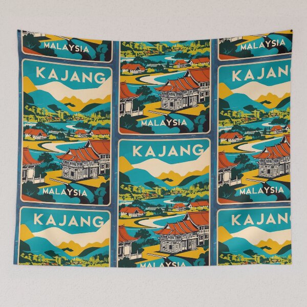 Item preview, Kajang Malaysia Vintage Travel Tourism designed and sold by TravelersGems.