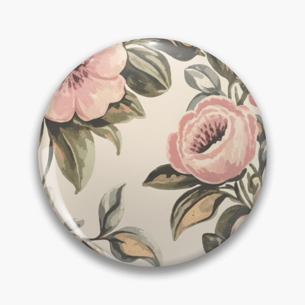 Item preview, Vintage Pink Roses on Beige Botanical Design Pattern #1212 designed and sold by CARRAANN.