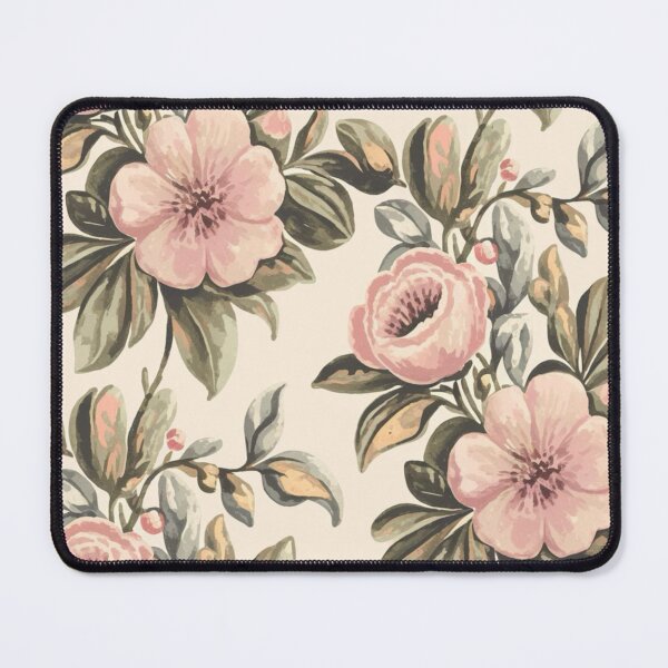 Item preview, Vintage Pink Roses on Beige Botanical Design Pattern #1212 designed and sold by CARRAANN.