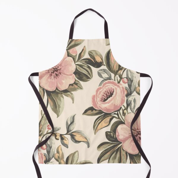 Item preview, Vintage Pink Roses on Beige Botanical Design Pattern #1212 designed and sold by CARRAANN.