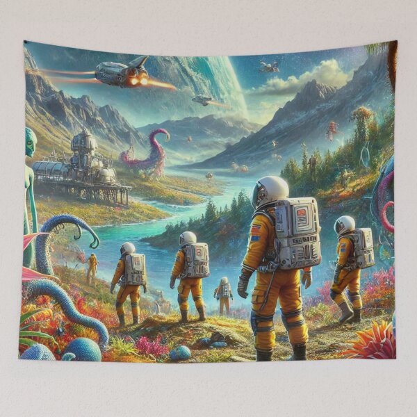 Item preview, Alien Astronaut Time Travelers  designed and sold by WyckedLynn.