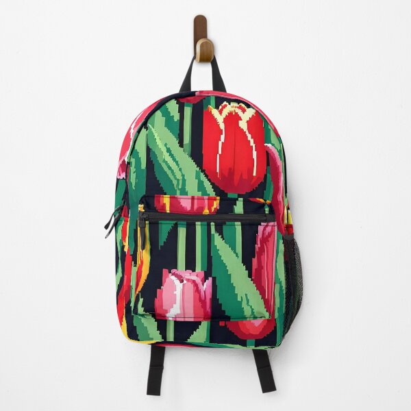 Item preview, Pixelated tulips pattern design designed and sold by Domo-Design.