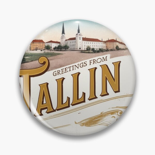 Item preview, Greetings from Tallin Vintage Travel Retro Postcard Design designed and sold by TravelPostcardGems.