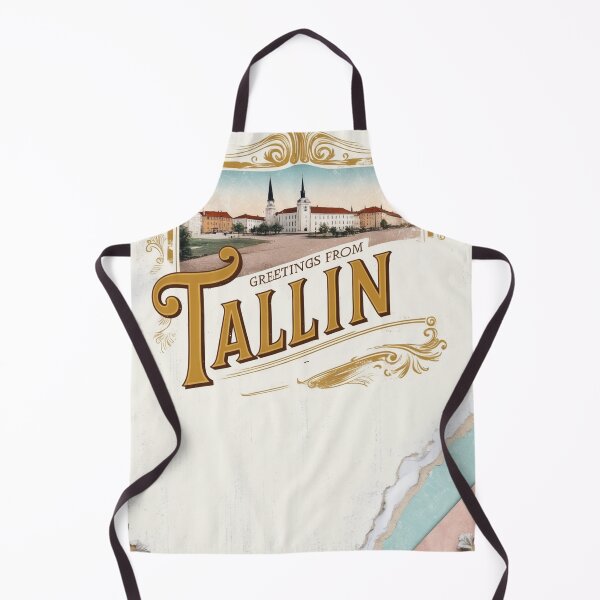 Item preview, Greetings from Tallin Vintage Travel Retro Postcard Design designed and sold by TravelPostcardGems.