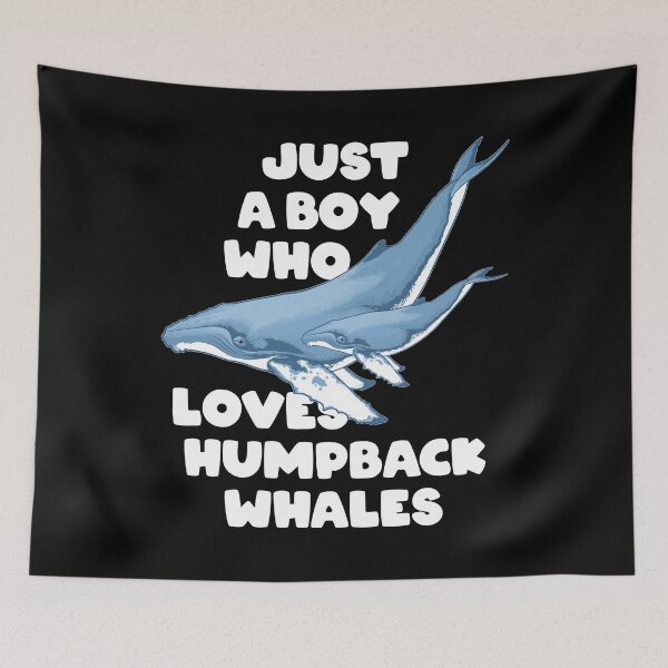 Item preview, Humpback Whale Just a boy who loves Humpback Whales designed and sold by NicGrayGraphic.