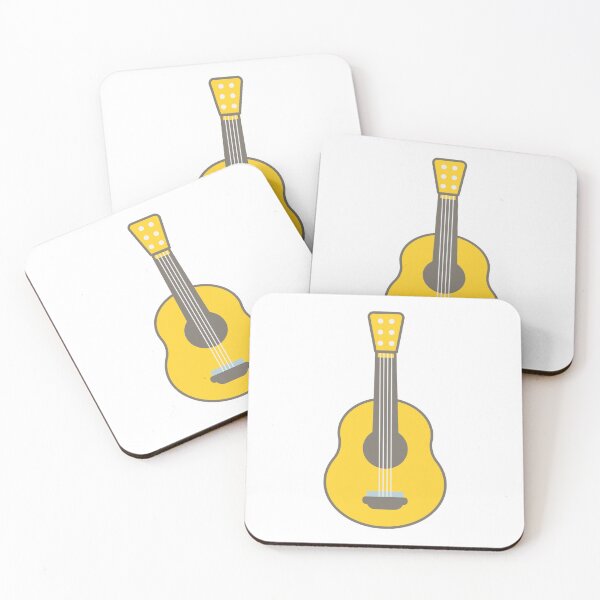 Item preview, Cute Hand Drawn Musical Instrument Wood Acoustic Guitar designed and sold by nuchz.