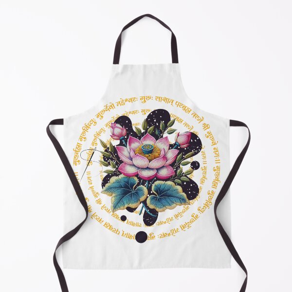 Artikelvorschau, Gestickter Lotus entworfen und verkauft von Nacho Average Designs.