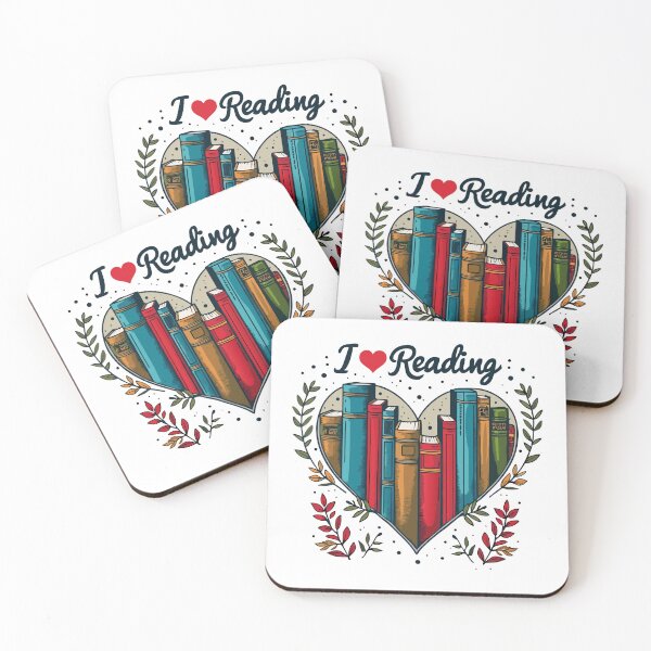 Item preview, I Love Reading Bookworm Heart designed and sold by HandicraftArt.